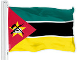 Load image into Gallery viewer, G128 Combo Pack: American USA Flag 3x5 Ft &amp; Mozambique Mozambican Flag  Both LiteWeave Pro Series Printed 150D Polyester, Brass Grommets