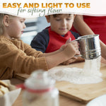 Load image into Gallery viewer, 5 Cup Flour Sifter for Baking – Large Capacity Flour Sifter Stainless Steel (5.1  x 5.1 ) with Double Mesh – One Hand Operation Designed for Quick &amp; Easy Sifting