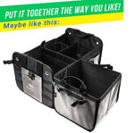 Load image into Gallery viewer, 3 Compartment Separable Collapsible Car Trunk Storage Organizer for SUV Minivan