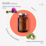 Load image into Gallery viewer, Organic Milk Thistle Artichoke Extract Complex Rich in Silymarin Bitters Liver