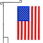 Load image into Gallery viewer, Combo Pack Garden Flag Stand Black 36x16 In and Garden Flag 12x18 In USA
