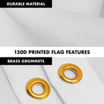 Load image into Gallery viewer, G128 Combo Pack: 5 Ft Tangle Free Aluminum Spinning Flagpole (White) &amp; Solid White Color Flag 2.5x4 Ft, LiteWeave Pro Series Printed 150D Polyester  Pole with Flag Included