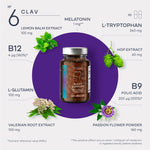 Load image into Gallery viewer, Natural Sleep Support with Melatonin 1 mg L Tryptophan Passionflower Valerian