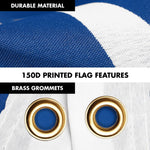 Load image into Gallery viewer, G128 Combo Pack: 6 Ft Tangle Free Aluminum Spinning Flagpole (Silver) &amp; North Atlantic Treaty Org NATO Flag 3x5 Ft, LiteWeave Pro Series Printed 150D Polyester  Pole with Flag Included