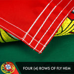 Load image into Gallery viewer, G128 Portugal (Portuguese) Flag  3x5 feet  Double Sided Embroidered 210D Indoor/Outdoor, Brass Grommets, Heavy Duty Polyester