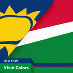 Load image into Gallery viewer, G128 Namibia Namibian Flag  3x5 Ft  LiteWeave Pro Series Printed 150D Polyester  Country Flag, Indoor/Outdoor, Vibrant Colors, Brass Grommets, Thicker and More Durable Than 100D 75D Polyester