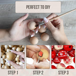 Load image into Gallery viewer, 6 Pieces Wooden Balls for Crafts 35 mm Diameter Mini Round Wooden Balls for DIY