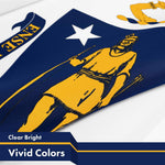 Load image into Gallery viewer, G128 5 Pack: Massachusetts MA State Flag  3x5 Ft  LiteWeave Pro Series Printed 150D Polyester  Indoor/Outdoor, Vibrant Colors, Brass Grommets, Thicker and More Durable Than 100D 75D Polyester