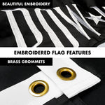 Load image into Gallery viewer, G128  6 Feet Tangle Free Spinning Flagpole (White) POW Double Sided Brass Grommets Embroidered 3x5 ft (Flag Included) Aluminum Flag Pole