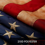 Load image into Gallery viewer, G128 5 Pack: American USA TeaStained Flag  4x6 Ft  ToughWeave Pro Series Embroidered 420D Polyester  Embroidered Stars