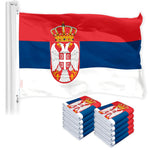 Load image into Gallery viewer, Serbia Serbian Flag 3x5 Ft 10Pack 150D Printed Polyester By G128