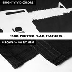 Load image into Gallery viewer, G128 Combo Pack: Flag Pole 6 FT White Tangle Free &amp; Come and Take It Rifle Black Flag 3x5 FT Brass Grommets Printed Polyester (Flag Included) Aluminum Flag Pole