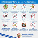 Load image into Gallery viewer, Testosterone Booster for Men Keto Vegan Total Male Test Supplement Tongkat Ali Horney Goat Weed Tribulus Terrestris D Aspartic Acid Boron Plus Zinc DHEA Enhance Max Mood Build Muscle Pills 90 Caps