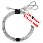 Load image into Gallery viewer, Garage Door Cable for 8 ft Door – 9 ft 7 in Long Heavy Duty 304 Steel Galvanized Cables (Pack of 2)  Corrosion Resistant Rust Proof Wire Durable Smooth Operation Easy Installation Reliable