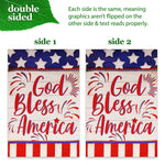 Load image into Gallery viewer, Combo Pack Garden Flag Stand Black 36x16 in and Garden Flag 12x18 in Patriotic