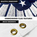 Load image into Gallery viewer, G128  6 Feet Tangle Free Spinning Flagpole (Black) US Coast Guard Double Sided Brass Grommets Embroidered 3x5 ft (Flag Included) Aluminum Flag Pole