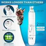 Load image into Gallery viewer, Dog Nail Grinder with LED Light Rechargeable for Large Medium &amp; Small Dogs