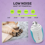 Load image into Gallery viewer, Dog Nail Grinder Blue Low Noise Vibration 3 Speed with USB for All Dog Cat Sizes