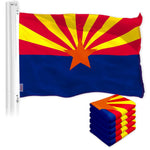 Load image into Gallery viewer, Arizona AZ State Flag 3x5 Ft 5Pack 150D Printed Polyester By G128