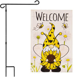 Load image into Gallery viewer, Combo Pack Garden Flag Stand Black 36x16 in and Garden Flag 12x18 in Spring