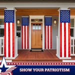 Load image into Gallery viewer, G128 10Pack: American USA Pull Down Bunting Flag  1.67x8 Ft  Embroidered Polyester