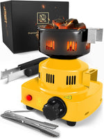 Load image into Gallery viewer, Premium Hookah Coal Burner Yellow Burner for Hookah 450W Fire Tower Stove