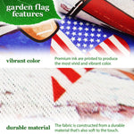 Load image into Gallery viewer, Combo Pack Garden Flag Stand Black 36x16 in and Garden Flag 12x18 in Patriotic
