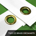 Load image into Gallery viewer, G128 3 Pack: Ireland Irish Shamrock Flag  4x6 Ft  ToughWeave Series Embroidered 300D Polyester  Embroidered Design, Indoor/Outdoor, Brass Grommets