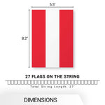 Load image into Gallery viewer, G128 European Union EU Bunting Banner  Flag 8.2 x 5.5 Inch, Full String 27 Feet  Printed 150D Polyester, Decorations For Bar, School, Festival Events Celebration