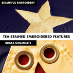 Load image into Gallery viewer, Combo Pack 6 Ft Tangle Free Aluminum Spinning Flagpole and Flag 3x5 Ft Betsy