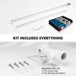 Load image into Gallery viewer, G128 Combo Pack: 6 Ft Tangle Free Aluminum Spinning Flagpole (Silver) &amp; DeSantis Election 2024 Flag 3x5 Ft, LiteWeave Pro Series Printed 150D Polyester  Pole with Flag Included