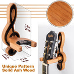 Load image into Gallery viewer, Guitar Holder Wall Mount Ash Wood Wooden Guitar Hanger Hook Stand Rack