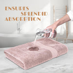 Load image into Gallery viewer, Pink Bath Towels 27x54 Inch Cotton Towel Set 4 Pack for Bathroom Hotel Gym Spa Soft Extra Absorbent Quick Dry