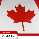 Load image into Gallery viewer, G128 Canada Canadian Flag  2x3 Ft  LiteWeave Pro Series Printed 150D Polyester  Country Flag, Indoor/Outdoor, Vibrant Colors, Brass Grommets, Thicker and More Durable Than 100D 75D Polyester