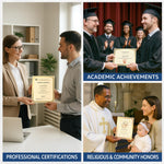 Load image into Gallery viewer, 50 Sheets Certificate Paper 8.5 x 11 for Printing Letter Size 180 GSM Printable Award Certificate Paper with Gold Foil Border Blank Diploma Certificates Graduation Achievement Document Cardstock