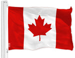 Load image into Gallery viewer, G128 Canada Canadian Flag  2x3 Ft  LiteWeave Pro Series Printed 150D Polyester  Country Flag, Indoor/Outdoor, Vibrant Colors, Brass Grommets, Thicker and More Durable Than 100D 75D Polyester