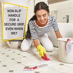 Load image into Gallery viewer, Scrub Brush Set of 3pcs Cleaning Shower Scrubber with Ergonomic Handle Pink Grey