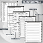Load image into Gallery viewer, 2026 Appointment Book Planner 6.5 x 8.5 inch Large Black Tabbed Daily Hourly Weekly Planner Schedule Book 30 Minute time Slots Business &amp; Personal Planner Jan 2026 Dec 2026