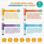 Load image into Gallery viewer, Creamy Lickable Cat Treats Wet Squeeze Tubes 20 Sticks Chicken Mix Liquid Cat Snacks Skin &amp; Coat Care Multivitamin Treats for Cats &amp; Small Dogs Lick Up