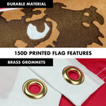 Load image into Gallery viewer, G128 Combo Pack: 6 Feet Tangle Free Spinning Flagpole (Silver) California CA State Flag 3x5 ft Printed 150D Brass Grommets (Flag Included) Aluminum Flag Pole