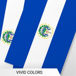 Load image into Gallery viewer, G128 El Salvador Salvadoran Bunting Banner  Flag 8.2 x 5.5 Inch, Full String 33 Feet  Printed 150D Polyester, Decorations For Bar, School, Festival Events Celebration