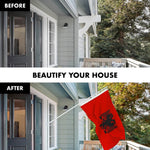 Load image into Gallery viewer, G128 Combo Pack: 6 Feet Tangle Free Spinning Flagpole (White) Albania Flag 3x5 ft Printed 150D Brass Grommets (Flag Included) Aluminum Flag Pole