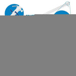 Load image into Gallery viewer, G128 Combo Pack: 6 Ft Tangle Free Spinning Flagpole (White) &amp; Bhutan Flag 3x5 Ft Printed 150D Polyester, Brass Grommets (Flag Included) Aluminum Flag Pole