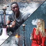 Load image into Gallery viewer, Hookah Bowl Set Premium Stone Black Bowl Shisha Bowl with Cover Heat Holder