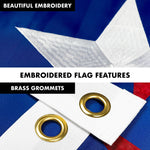 Load image into Gallery viewer, G128 Combo Pack: 5 Ft Tangle Free Aluminum Spinning Flagpole (Black) &amp; Puerto Rico Puerto Rican Flag 2.5x4 Ft, ToughWeave Series Embroidered 300D Polyester  Pole with Flag Included