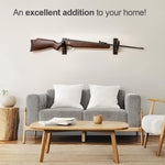 Load image into Gallery viewer, Gun Rack Wall Mount Wenge Hold Up Displays Horizontal Gun Rack and Shotgun