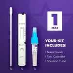 Load image into Gallery viewer, 1 Pack  WELLlife COVID19/Influenza A&amp;B at Home Self Test  FDA Authorized EasytoUse OTC Flu &amp; Covid Home Test, Fast 10Min Results with NonInvasive Nasal Swab
