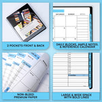 Load image into Gallery viewer, 2026 Appointment Book Planner 6.5 x 8.5 inch Large Blue Tabbed Daily Hourly Weekly Planner Schedule Book 30 Minute time Slots Business &amp; Personal Planner Jan 2026 Dec 2026
