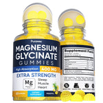 Load image into Gallery viewer, Magnesium Glycinate 400mg Gummies Vegan Gelatin Free High Absorption Non GMO 60