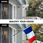 Load image into Gallery viewer, G128  6 Feet Tangle Free Spinning Flagpole (Black) France Brass Grommets Printed 3x5 ft (Flag Included) Aluminum Flag Pole